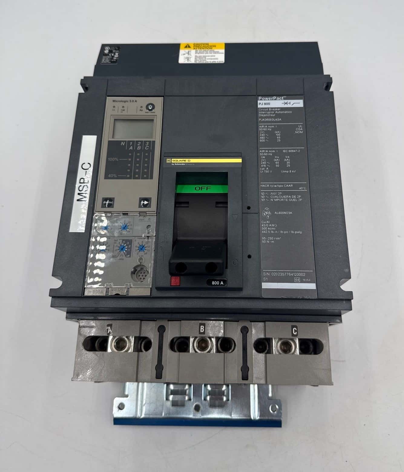 Square D PJA36080U43A Circuit Breaker | Brilliant Electrical Supply